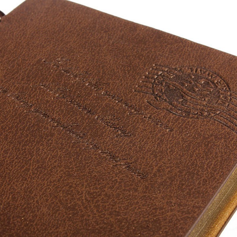 10x14cm Klasický Retro Kožený Zápisník Na Kľúče Na Vintage Strunový Denník Skicár