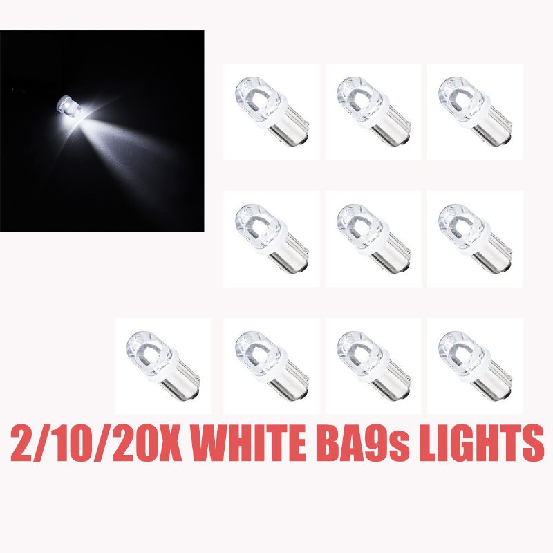 2/4/6/10x Interiérové Xenónové Biele Bočné Signálne Žiarovky Led 233 Ba9s T4w 1yr Svietidlo