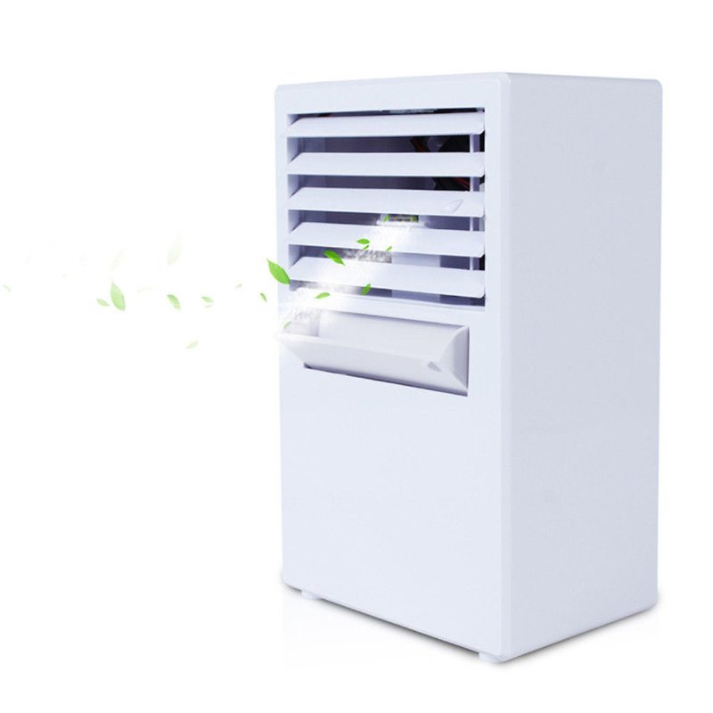 Dc 24v Mini Stolný Ventilátor Klimatizácie Vzduchový Odparovací Chladiaci Cyklus Sprejový Zvlhčovač