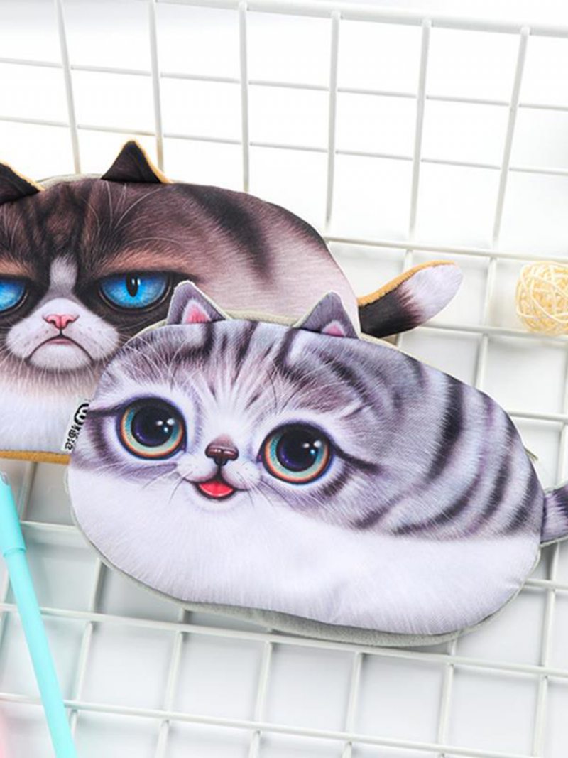 Emulational Kawaii Cats Puzdro Na Zips Na Ceruzku Veľkokapacitné Vrecko Na Pero Kreatívna Roztomilá Škatuľka Na Písacie Potreby