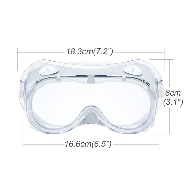 Ochranné Bezpečnostné Okuliare Fda Wide Vision Zabraňujúce Infekcii Očná Maska Proti Zahmlievaniu Lekárske Striekaniu