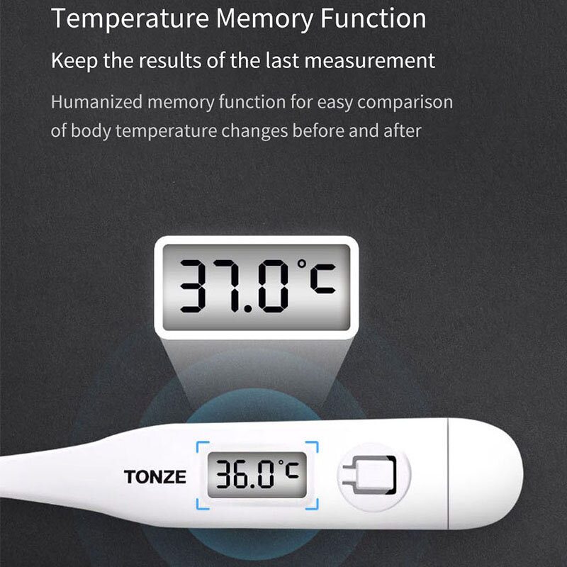 Tonze Dt-101a Zdravotnícky Elektrický Telový Teplomer Pre Domácnosť 60 S Lcd Displej S Rýchlym Meraním Baby Dospelý