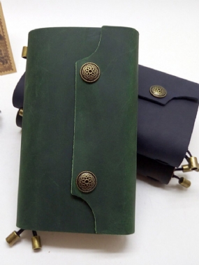 Vintage Notebook Diary Planner Binder Kožené Notebooky A Denníky Cestovateľský Denník