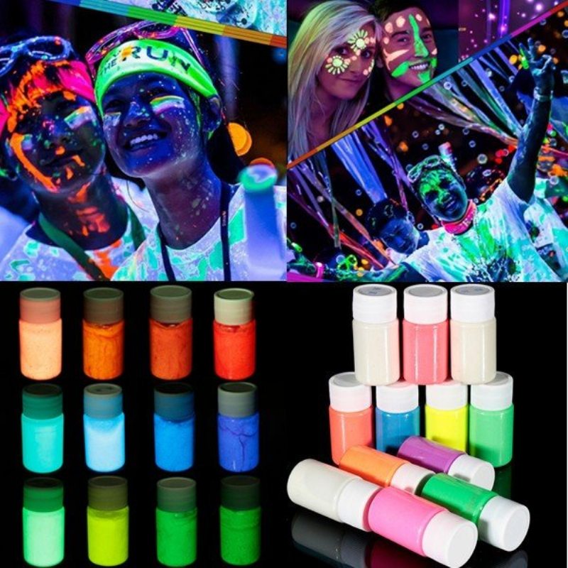 Žiarenie V Tmavej Farbe Čierna Svetlá Nočná Fluorescenčná Uv Ultrafialová Farba Super Bright Art