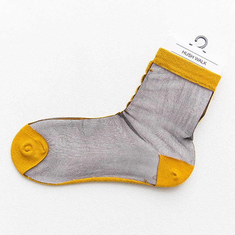Dámske Nádherné Letné Ponožky Z Divokého Hodvábu Vogue S Tenkými Priedušnými Strednými Trubicami