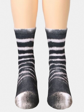 Unisex Ponožky Pre Dospelých S Potlačou Zvierat Animal Tube Socks 3d Print So Zvieracími Nohami