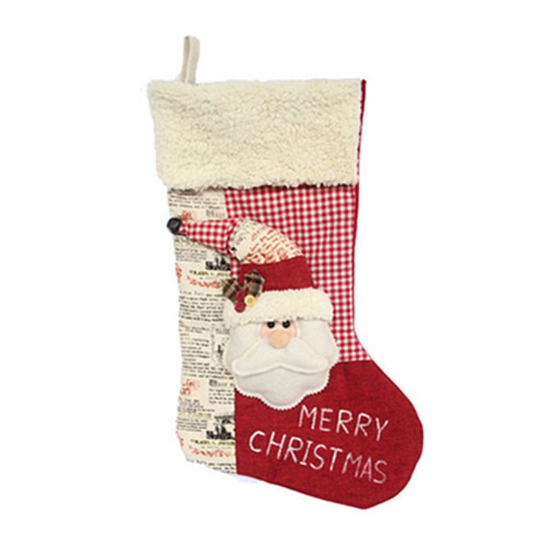 Vianočná Dekorácia Ponožky Kockované Snehuliak Vianočné Darčeky Pre Starších Na Vianočný Stromček