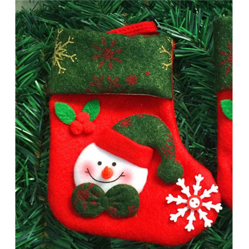 Vianočná Dekorácia Ponožky Snehuliak Vianočné Darčeky Starší Medveď Jeleň Na Vianočný Stromček