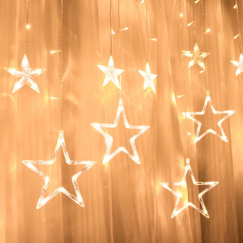 3 M Trblietavé Hviezdne Reťazové Svietidlá Vodotesné Záclonové So Zmenou Farby Na Svadbu Vianoce Domáca Záhradná Párty Festivalová Dekorácia