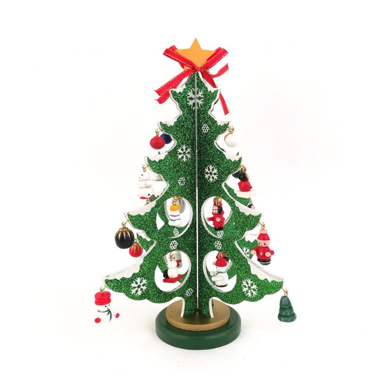 Drevený Vianočný Stromček Na Večierok Domov Reštaurácia Obchod Kancelária Škola Dekorácia Drevená Ozdoba Na Remeslá