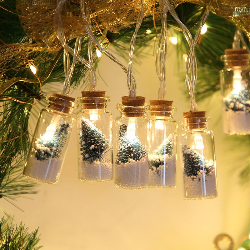 Led Fľaša Na Želanie Vianočný Stromček Dekoračné Osvetlenie Krabičky Na Batérie Vo Fotografických Rekvizitách