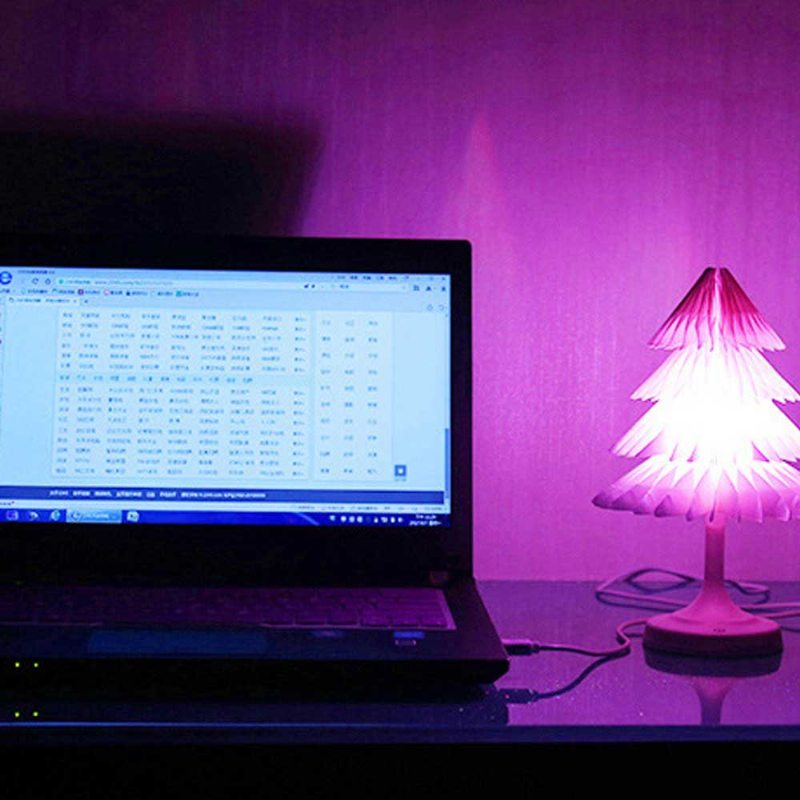Papierové Nočné Svetlo Na Vianočný Stromček Ozdoby Do Lampy Napájané Z Usb Stolové Bleskové Svetlá Na Sviatočné Párty