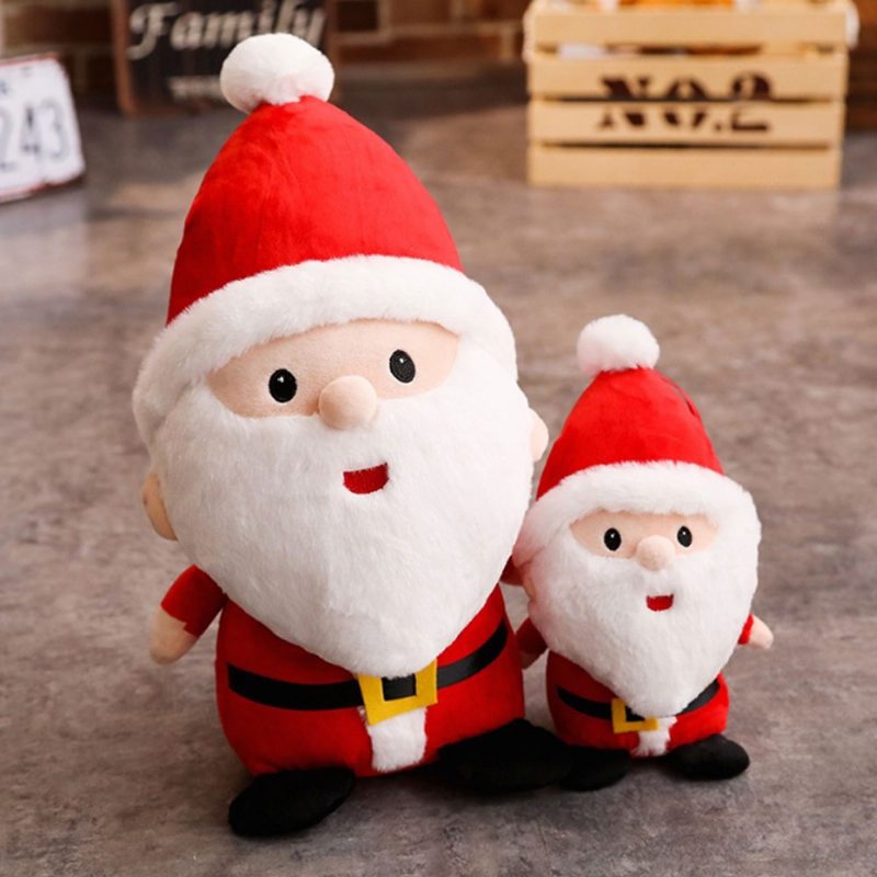 Roztomilý Kreatívny Otec Vianoc Santa Claus Plyšové Hračky Bábika Bábkové Ornament Dekorácia Hračka Pre Deti