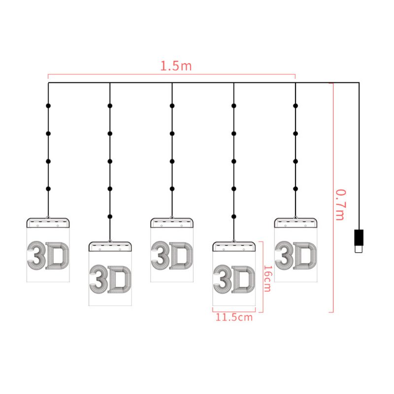 Snehuliak Elk Napájaný Cez Usb Vianočné 3d Znamenie Svetlo Dovolenka Okno Strop Nástenné Závesné Rozprávkové Osvetlenie Led Šnúrový Záves Rozprávková Lampa