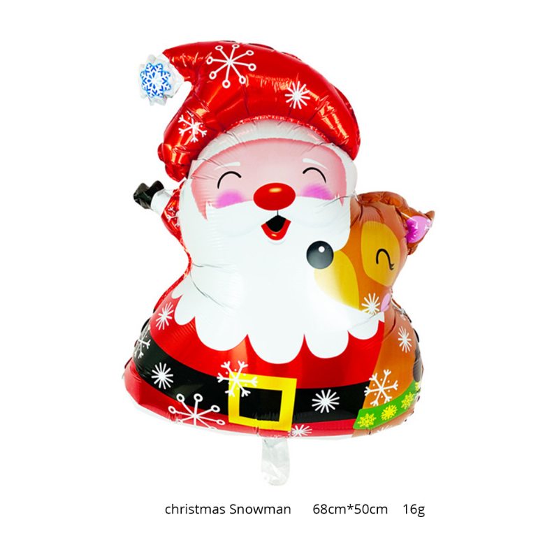 Súpravy Vianočných Ozdôb Fóliové Listy 12-palcové Plné Kvety Na Tlač Balónov Vytiahnite Vlajku Na Vianočný Večierok