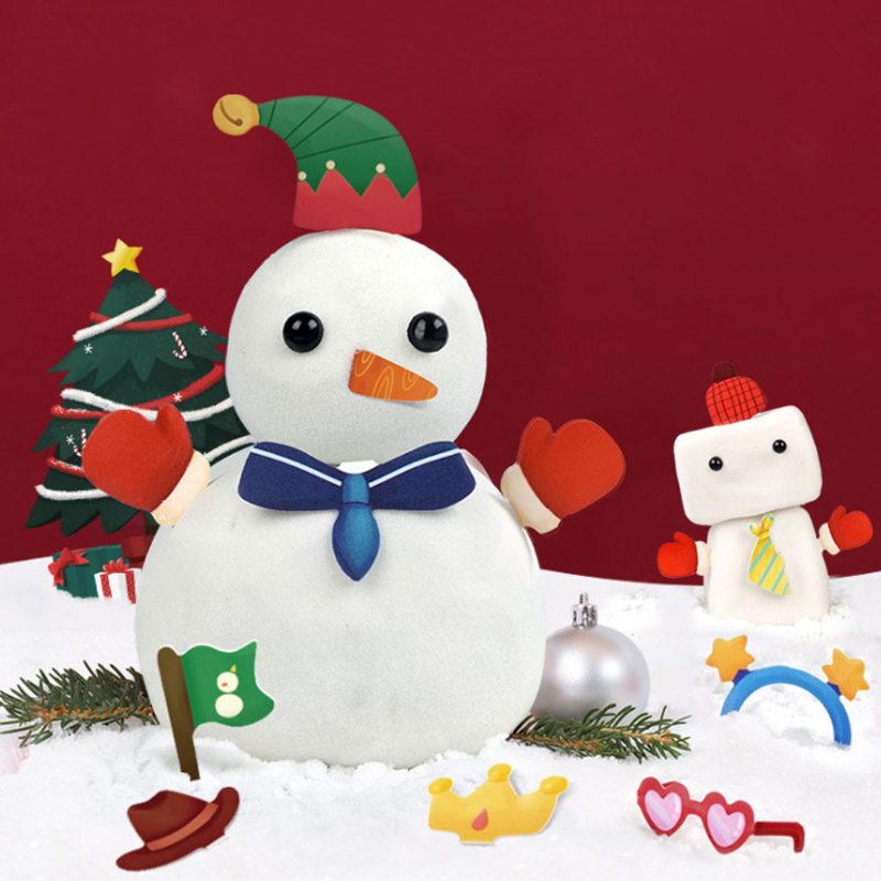 Urobte Si Svojpomocne Súpravu Snehuliaka Z Plastelíny Kreatívne Vianočné Ozdoby Si Vianočný Snehuliak Z Plsti S Bohatým Príslušenstvom Pre Batoľatá A Deti