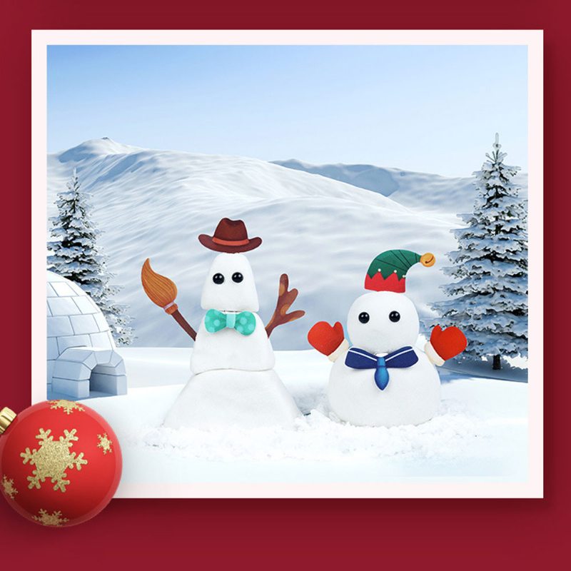 Urobte Si Svojpomocne Súpravu Snehuliaka Z Plastelíny Kreatívne Vianočné Ozdoby Si Vianočný Snehuliak Z Plsti S Bohatým Príslušenstvom Pre Batoľatá A Deti