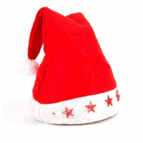 Vianočná Čiapka So Svetielkami - Tradičná Červeno-biely Vianočný Doplnok Santa Claus