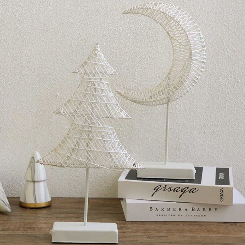 Vianočná Dekoratívna Lampa Teplá Biela Led Nočná Hviezda Srdce Stolová Modelovacia