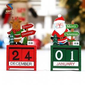 Vianočné Kreatívne Darčeky Drevené Ozdoby Do Kalendára Malé Mini Dátumové