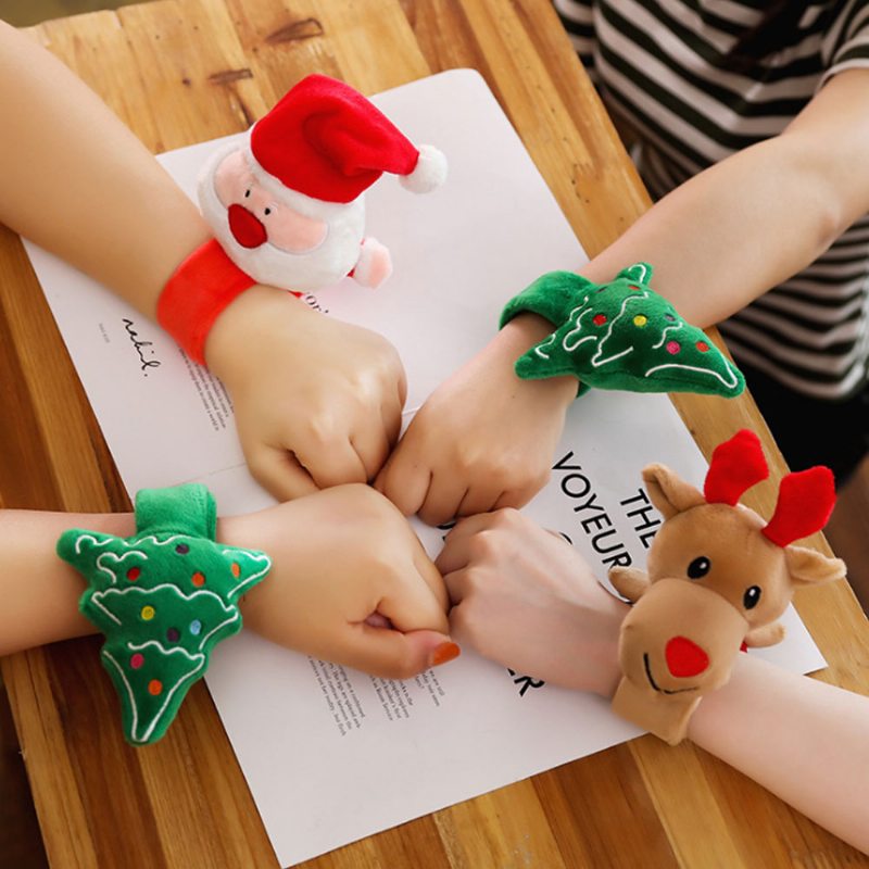 Vianočné Ozdoby Elk Tlieskací Kruh Deti Kreatívny Náramok Santa Claus