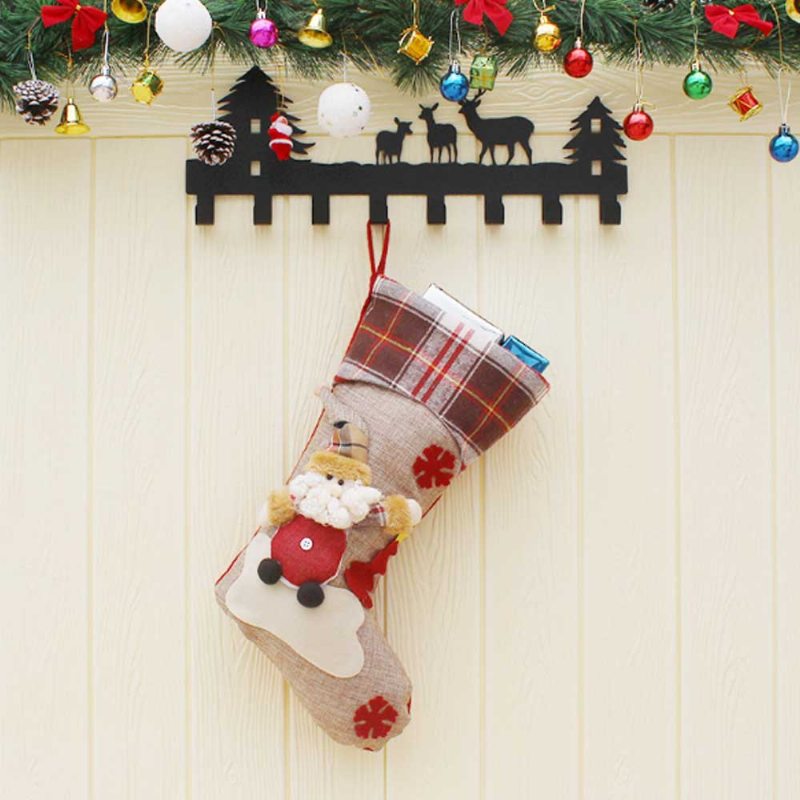 Vianočné Ozdoby Santa Claus Snehuliak Ponožky Vysoko Kvalitné Darčekové Tašky Dekoratívne