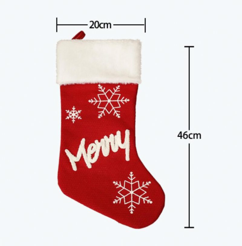 Vianočné Plyšové Ponožky Ozdoby Prívesky Párty Dekorácie Darčekové Vrecúška