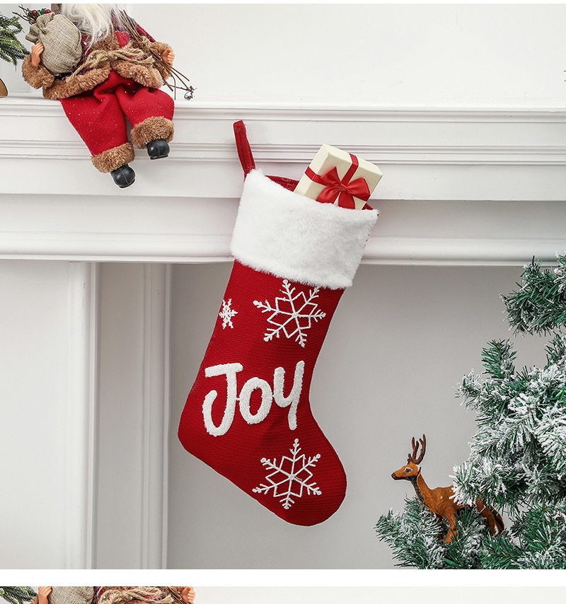 Vianočné Plyšové Ponožky Ozdoby Prívesky Párty Dekorácie Darčekové Vrecúška