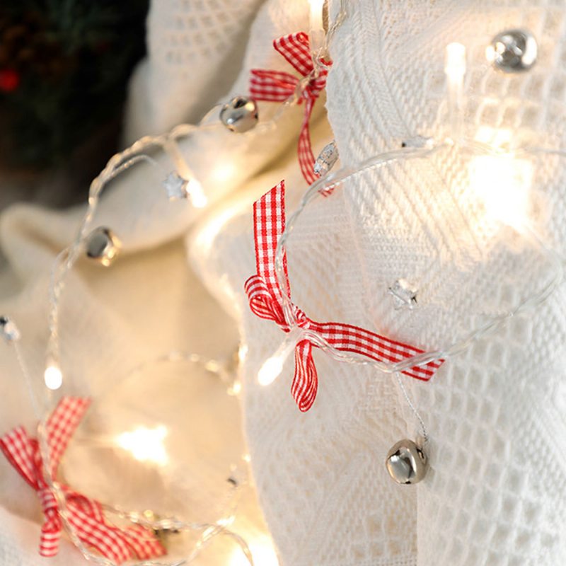 Vianočné Zvončekové Svietidlá Usb Alebo Batériové Led Rozprávkové Svetlá S Ip54 Vodotesné Pre Vnútorné Vonkajšie Novoročné Dekorácie Teplá Biela