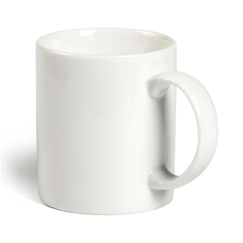 12 Oz Keramický Hrnček Na Kávu Biely 100% Bezolovnatý Bezpečný Porcelánový Na Mlieko Čajová Súprava 4 Kusov