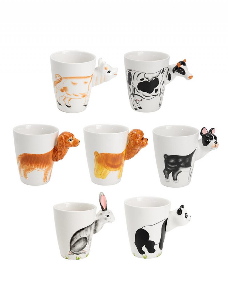 Animal Ceramic Cup Osobnosť Hrnček Na Mlieko Na Čaj Kávový Šálka Home Office Novinka Dinkware