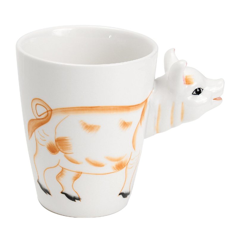 Animal Ceramic Cup Osobnosť Hrnček Na Mlieko Na Čaj Kávový Šálka Home Office Novinka Dinkware