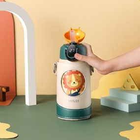 Detská Termoska Aylee Smart Slamený Hrniec Škôlka Fľaša Na Vodu Prenosná Na Z Nehrdzavejúcej Ocele