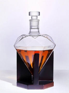 Diamond Decanter Craft Shape Sklenená Fľaša Na Biele Víno Vodka Wine Container
