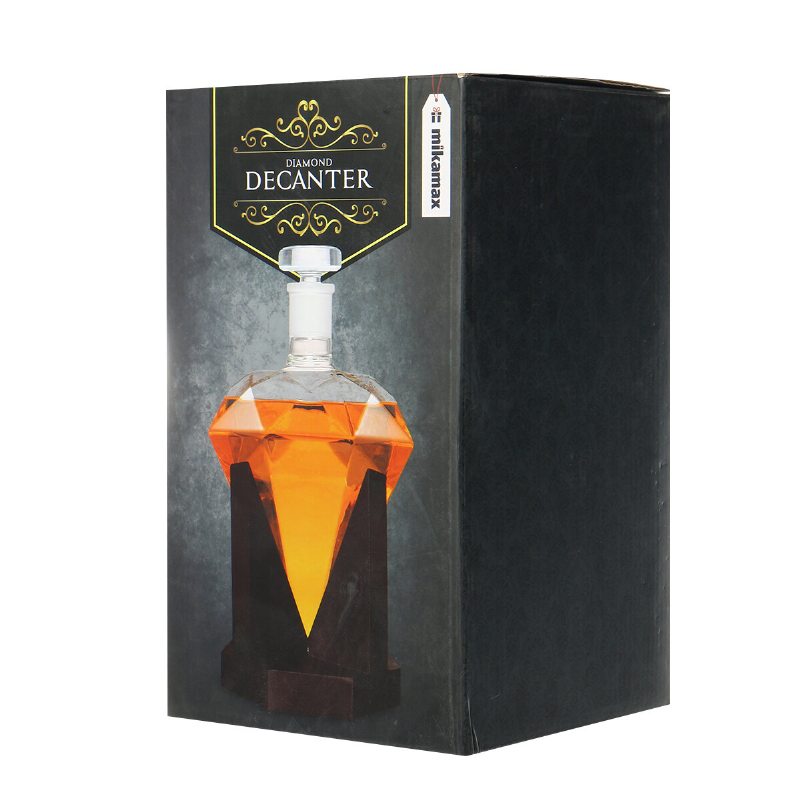 Diamond Decanter Craft Shape Sklenená Fľaša Na Biele Víno Vodka Wine Container