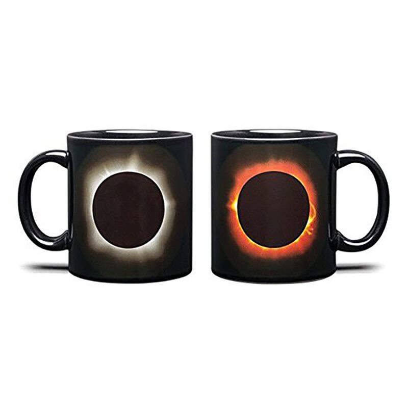 Eclipse Šálka Na Zmenu Farby Obojstranná Farebná Keramická Hrnček Na Kávu S Tepelným Snímačom
