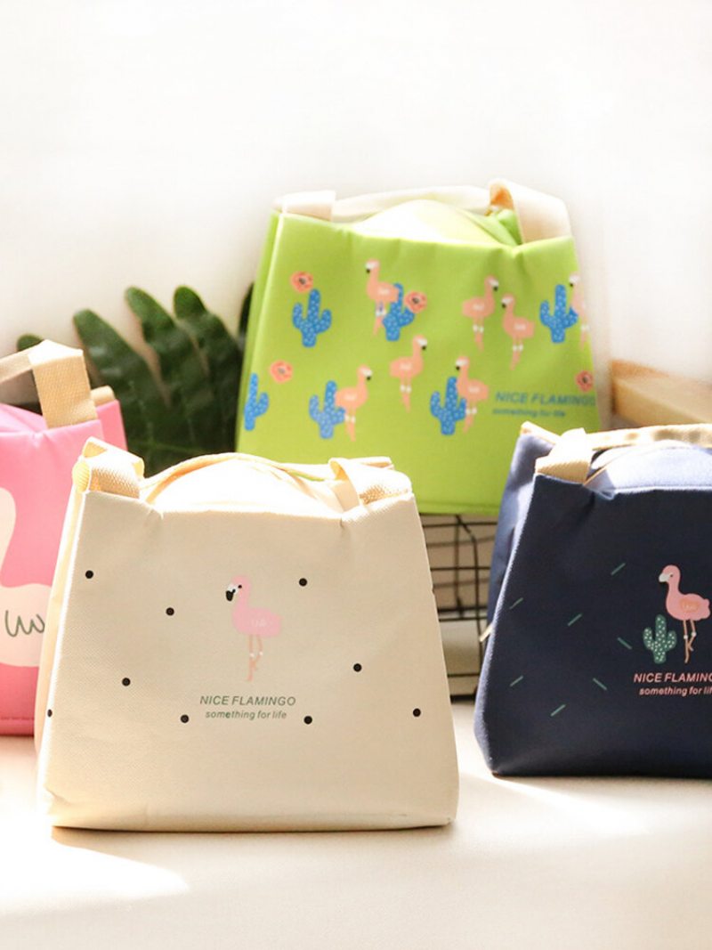 Flamingo Insulation Lunch Box Bag Nákupná Taška Momy Bag