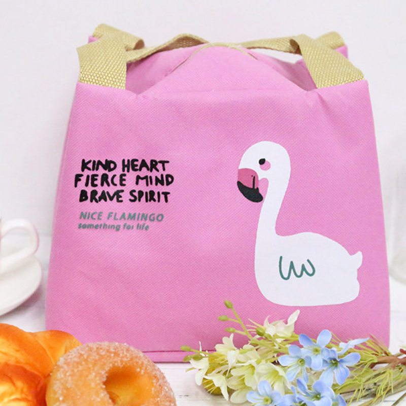Flamingo Insulation Lunch Box Bag Nákupná Taška Momy Bag
