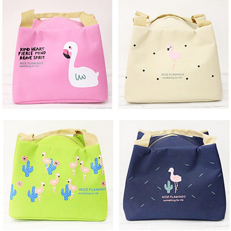 Flamingo Insulation Lunch Box Bag Nákupná Taška Momy Bag