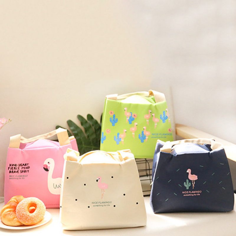 Flamingo Insulation Lunch Box Bag Nákupná Taška Momy Bag