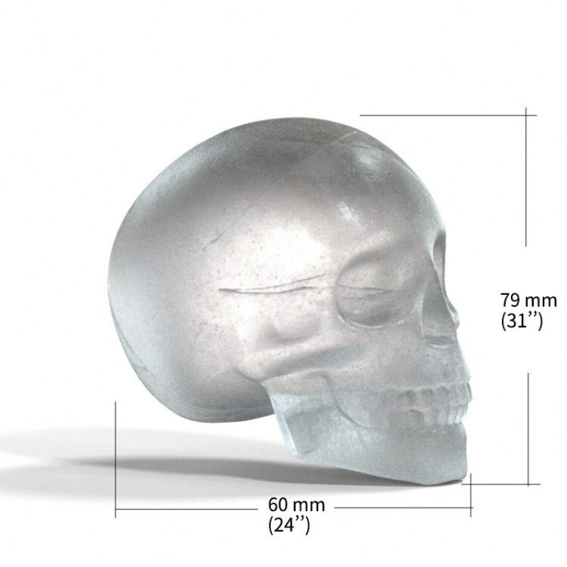 Forma Na Ľad Big Skull Silikónová Mriežka S Jedným Otvorom Lebka S Ľadovou Mriežkou Kreatívny Horor Veľká Na Výrobu Zahusteného Ľadu