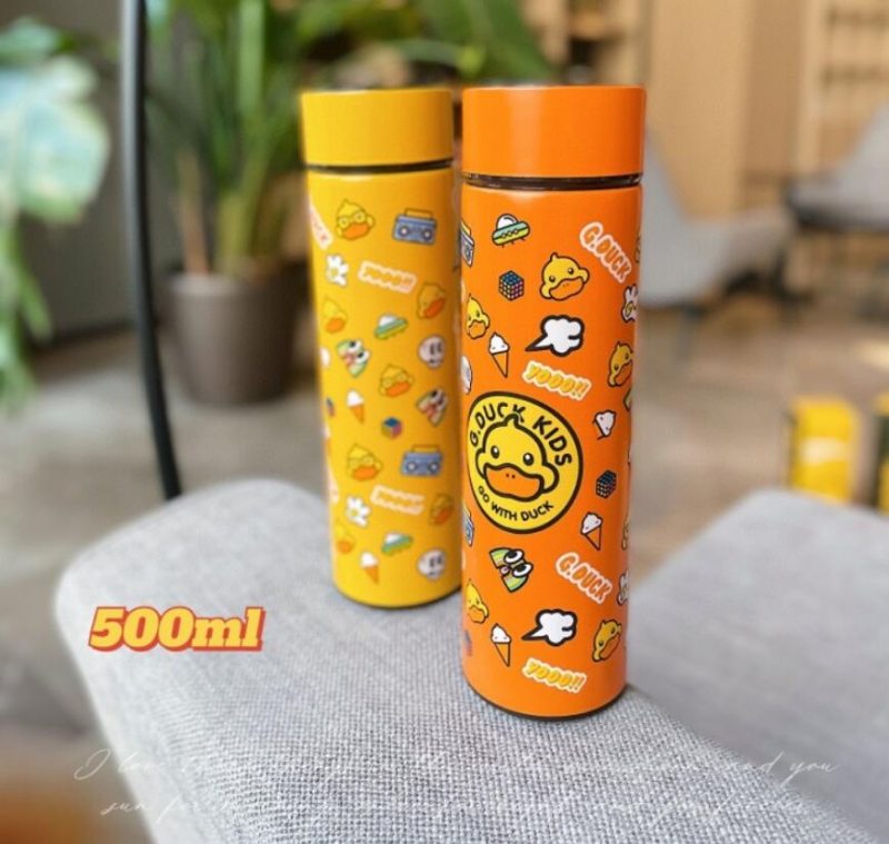 G.duck Little Yellow Duck Smart Thermos Cup Kreatívny Displej S Teplotou Water Cup Business Nerezový Pohár