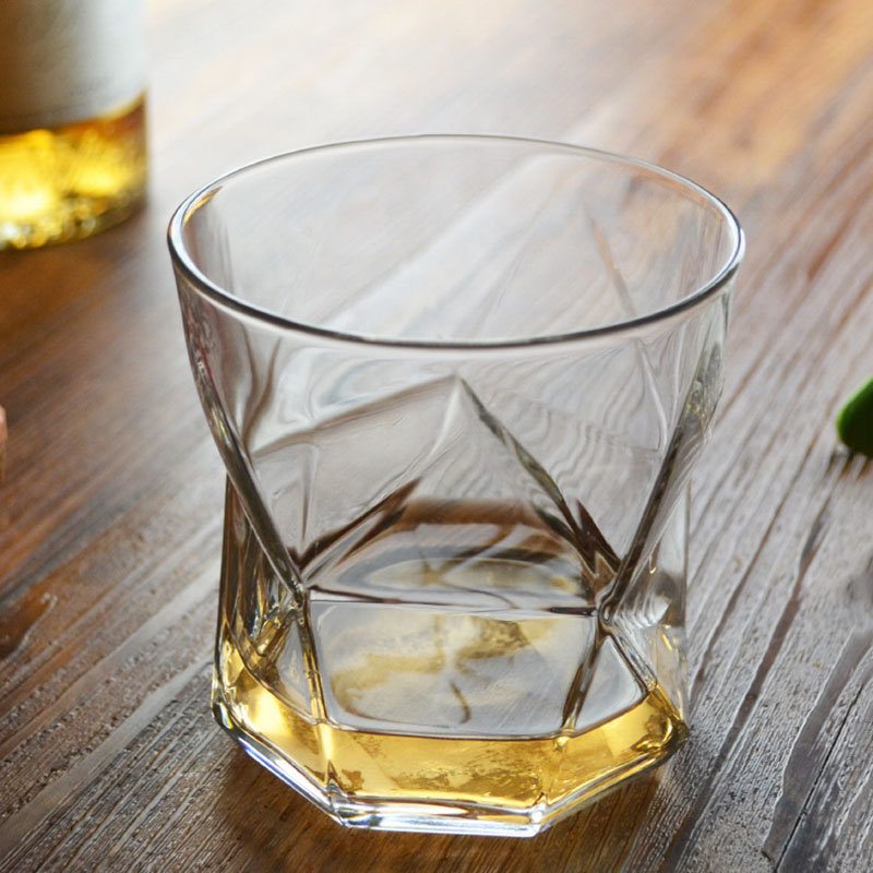 Geometrický Farebný Sklenený Pohár Žiaruvzdorný Čajový Džús Drink Whisky Na Víno Pre Domácu Kuchyňu