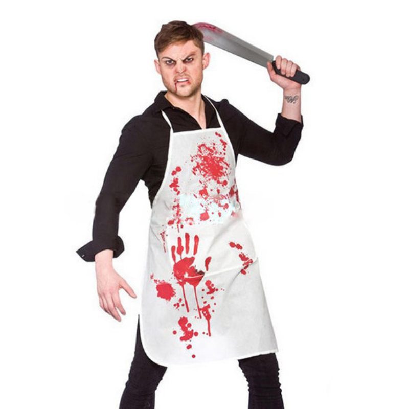 Halloween Blood Aprons Dospelý Bloody Butcher Role Hrať Indian Apron Hororové Obliekanie