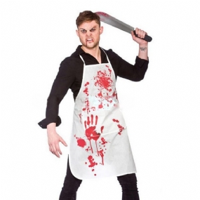 Halloween Blood Aprons Dospelý Bloody Butcher Role Hrať Indian Apron Hororové Obliekanie