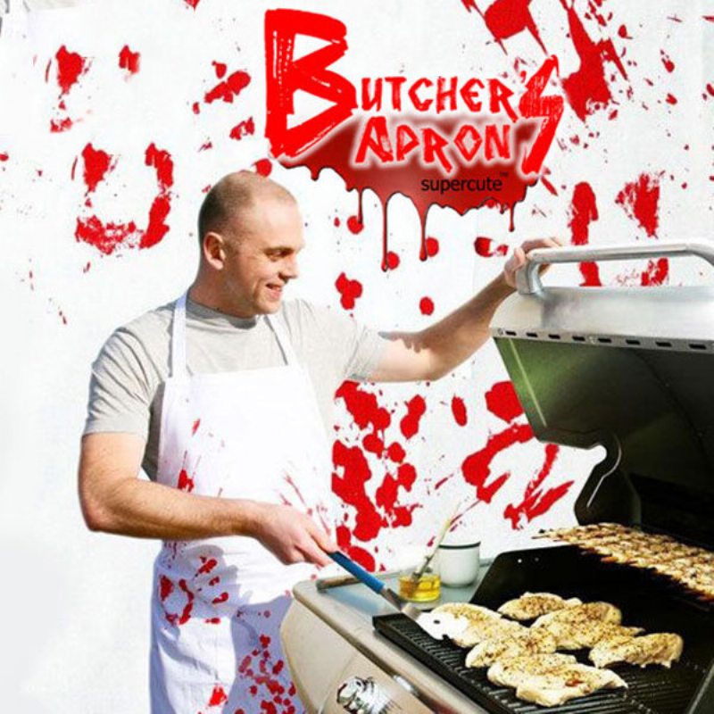 Halloween Blood Aprons Dospelý Bloody Butcher Role Hrať Indian Apron Hororové Obliekanie