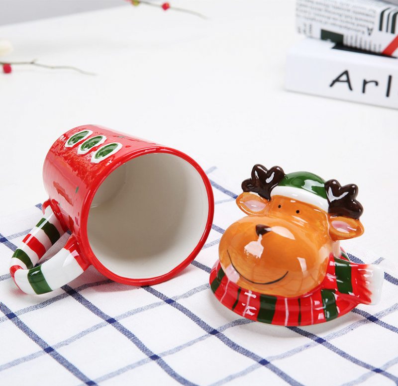 Kreatívny Vianočný Darček Keramické Hrnčeky Na Čaj Nádoba Na Vodu Šálky A Porcelánová Káva Najvyššej Kvality