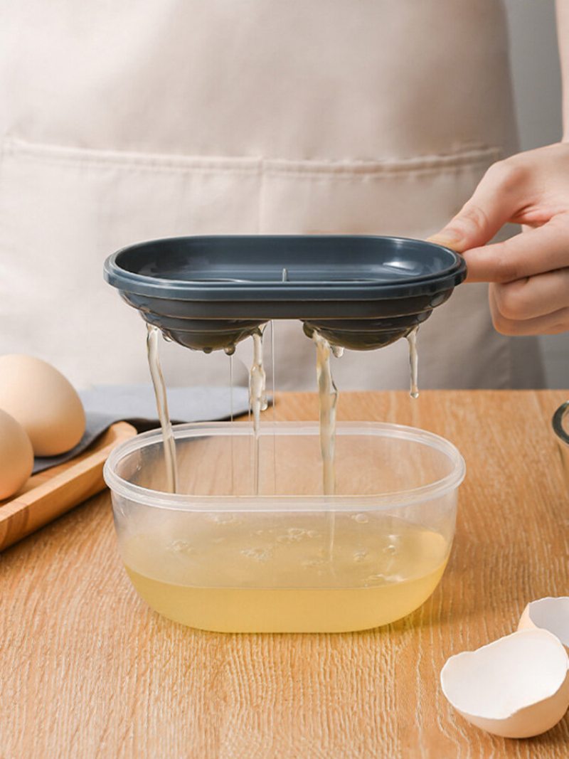 Kuchyňa Oddeľovač Vajíčok S Dvojitou Mriežkou Ekologický Vaječného Žĺtka Náradie Príslušenstvo Do Kuchyne Varenie