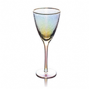 Pozdĺžne Pokovované Dizajnovým Pohárom S Hranami Kladiva Poháre Na Červené Víno Family Wine Cocktail Champagne Glass