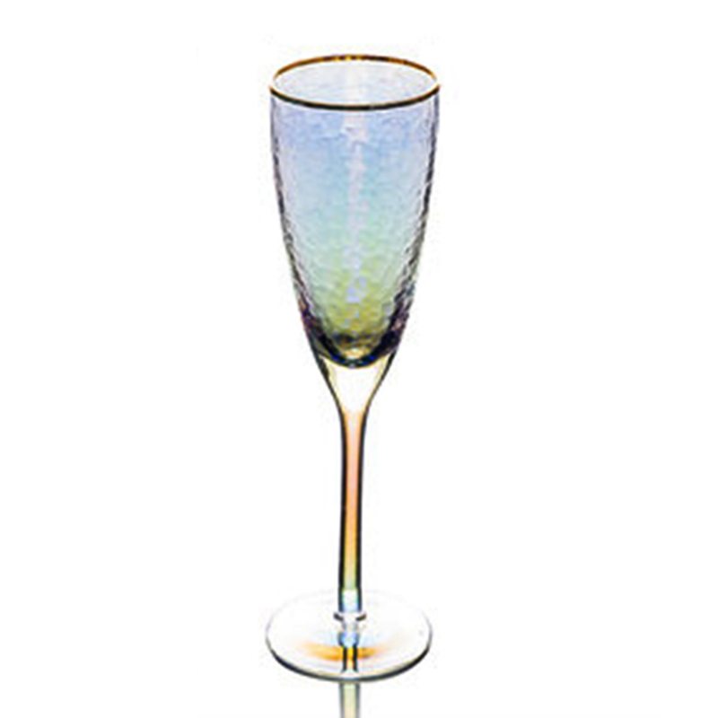 Pozdĺžne Pokovované Dizajnovým Pohárom S Hranami Kladiva Poháre Na Červené Víno Family Wine Cocktail Champagne Glass